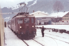 BLS Ae 44 252 Därstetten Décembre 1979 NSD 72 17