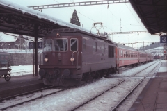 BLS Re 44 170 Spiez Décembre 1979 NSD 72 21